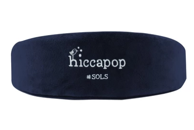 Hiccapop Pregnancy Pillow Wedge Blue Cover and BRand Logo