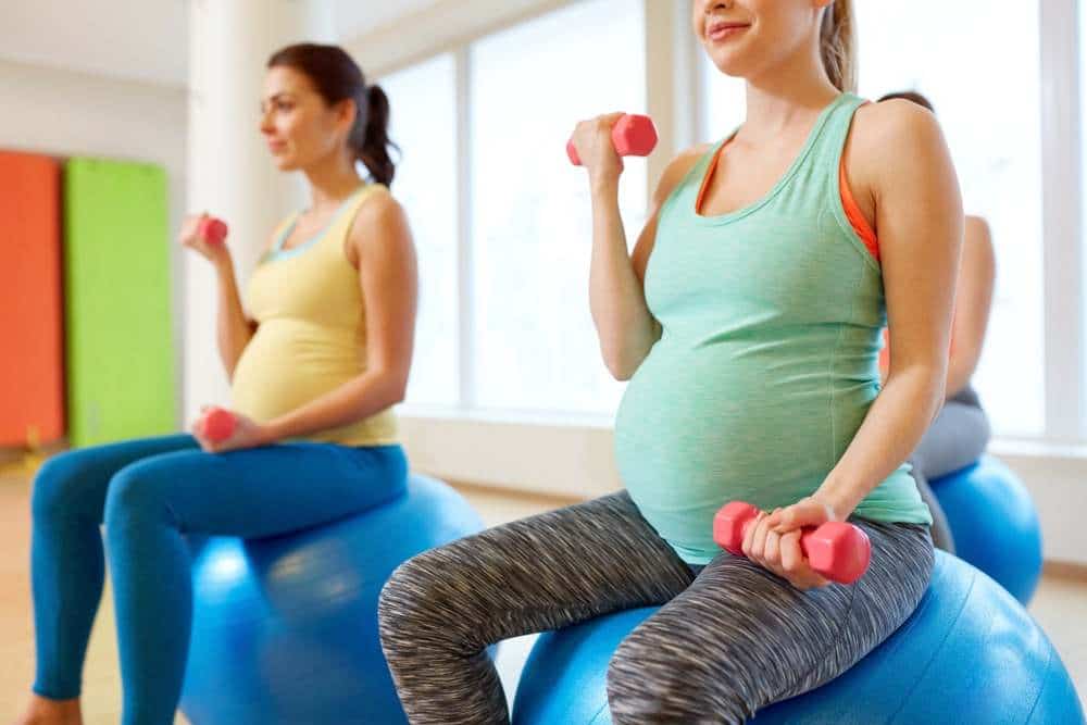 Pregnant Women Doing Excercises